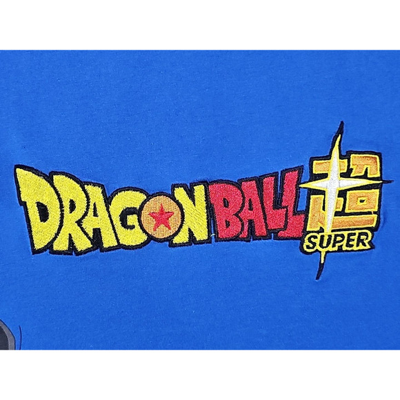 Dragonball Z Embroidered T-Shirt with Front & Back Graphics Royal Blue Size XL - Picture 5 of 8